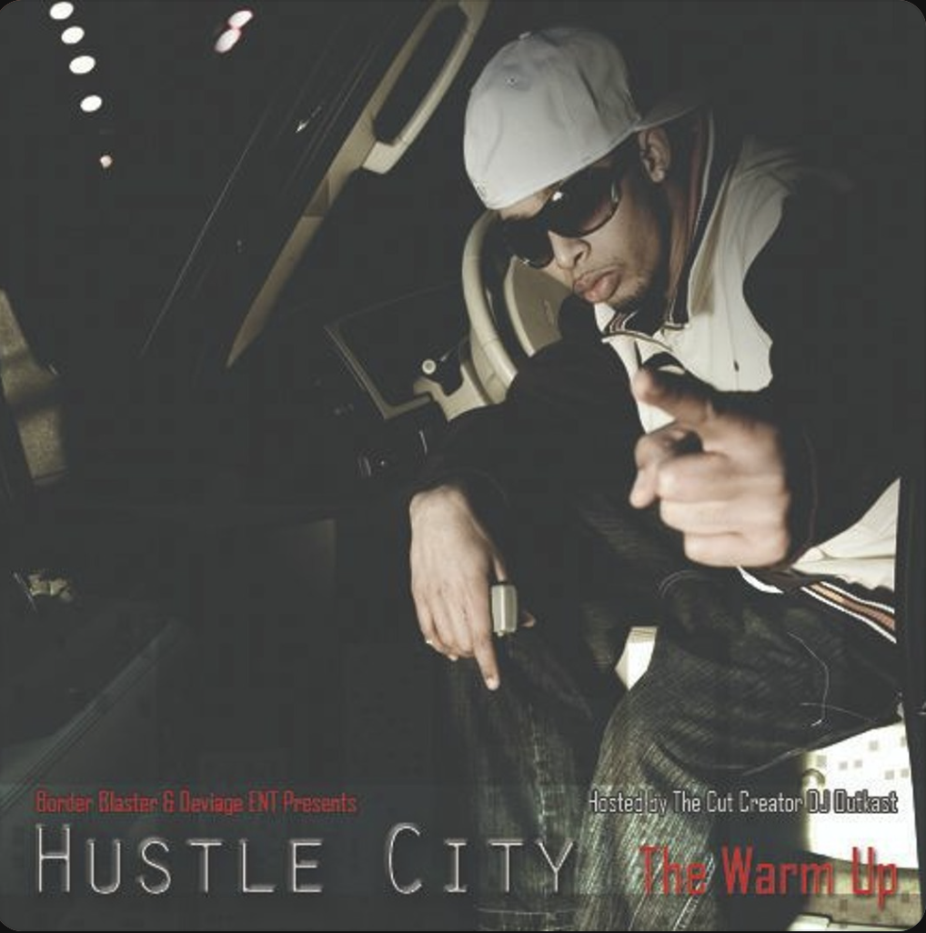 Hustle City: The Warm Up — Hosted by DJ Outkast — official cover artwork by SolanoMusic