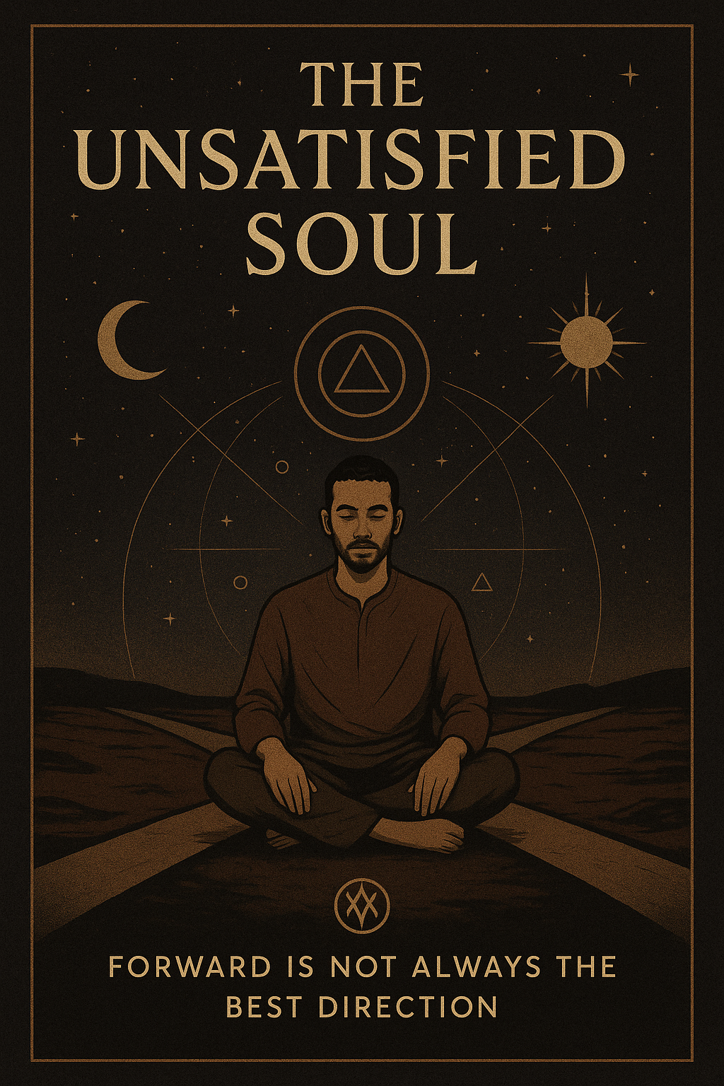 The Unsatisfied Soul: Forward Is Not Always the Best Direction — book cover, by Jorge Solano-Lopez